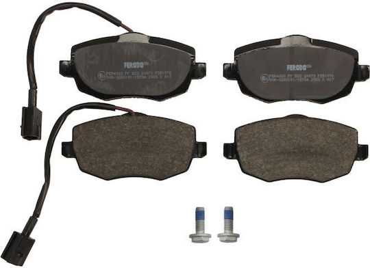 Ferodo Front Brake Pads Set Lancia Ypsilon 1.2 1.3d 1.4 10.03-12.11 Caliper Guide Bolt Lock Height 55.3mm Width 116.8mm Thickness 16.4mm