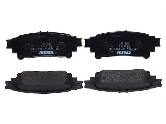 Rear Brake Pads Set Textar Lexus Is Ii Rx Toyota Highlander Kluger Mirai Prius Plus 1.8h-electric 12.08 115.1x45.6x15.0 Mm