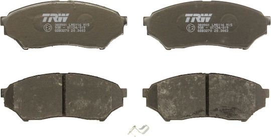 Front Brake Pads Set Trw Mitsubishi Pajero Pinin I 1.8/2.0 10.99-06.07 Height 48mm Width 123.2mm Thickness 15.5mm