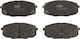Set Plăcuțe De Frână Auto Partea Din Față Kia Carens Ii Cerato Ii 1.6-2.0d 07.02 Înălțime 58mm Lățime 130mm Grosime 16.8mm