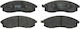 TRW Front Bremsbelag Set Mitsubishi L200 Nissan Maxima 51,3mm Höhe 151,3mm Breite 17,0mm Dicke