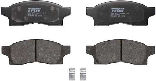 Set Plăcuțe De Frână Partea Din Față Suplimente Trw Automotive Toyota Mr2 Ii 2.0 12.89-09.99 Înălțime 52.0mm Lățime 140.3mm Grosime 15.6mm