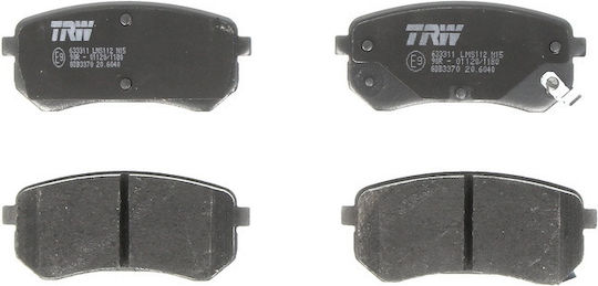 Trw Rear Brake Pads Set Hyundai I10 Kia Picanto 1.0-1.2 Height 41mm Width 92.4mm Thickness 14.8mm Wear Sensor Yes