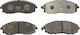 Set Plăcuțe De Frână Partea Din Față Hyundai H-1 Starex 2.4/2.5d 06.97-12.07 Trw Înălțime 53.8mm Lățime 147.0mm Grosime 16.3mm