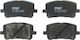 Set Plăcuțe De Frână Partea Din Față Trw Automotive Pontiac Vibe Toyota Avensis Verso Matrice 1.8 2.0 2.0d 08.01-11.09 59.5x123.0x17.0 Mm