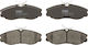 Set Plăcuțe De Frână Partea Din Față Nissan Serena Terrano Ii Înălțime 55.6mm Lățime 145mm Grosime 16.3mm
