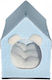 Hundehaus Innenbereich Blau 48x38x50cm