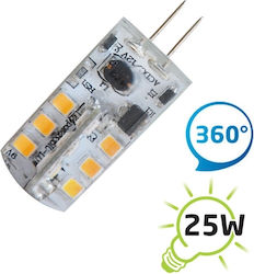 Tipa LED крушка 2W за фасунга G4 Топло бяло