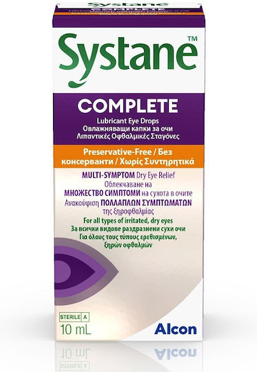 Alcon Systane Complete Очни капки за сухи очи 10мл