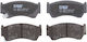 Set Plăcuțe De Frână Partea Din Față Nissan Almera I Patrula Gr V 1.4-4.8 09.95 Înălțime 48.0mm Lățime 108.5mm Grosime 16.0mm