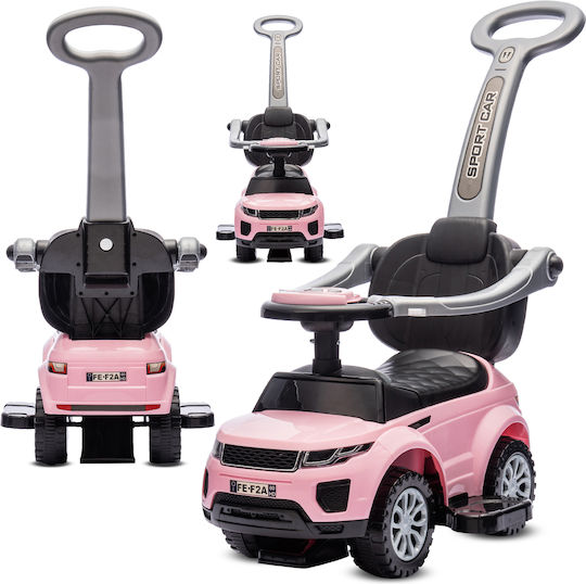 Rutschauto Schiebewagen Kinder Griff Sportwagen Hellrosa