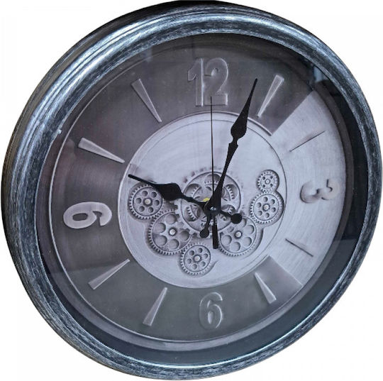 Wanduhr Kunststoff Gray Ø35cm