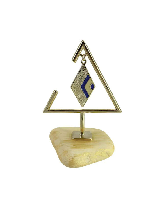 Marhome de birou Amulet Rodie Auriu din Metal 12cm 1buc