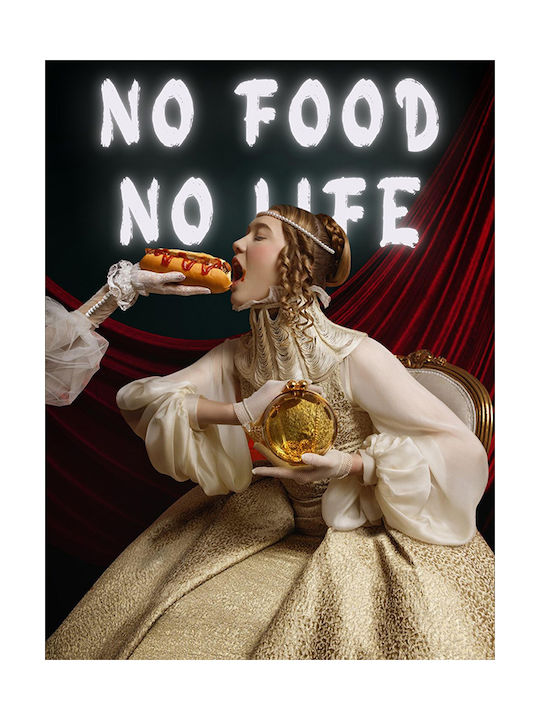 Quote Poster No Food No Life Pq060 21cm X 30cm