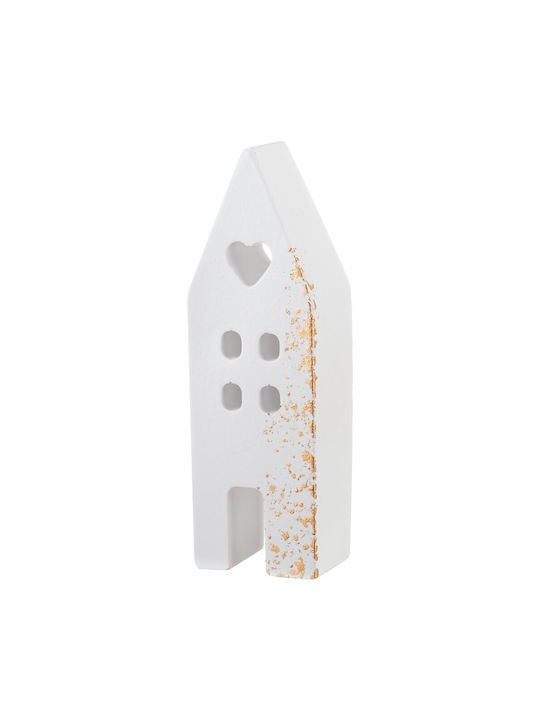 Nuova Vita Handmade Tabletop Lucky Charm Home White Ceramic 4x11.5cm 1pcs