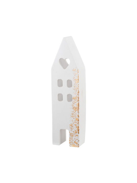 Nuova Vita Handmade Tabletop Lucky Charm Home White Ceramic 4.2x15cm 1pcs