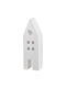 Nuova Vita Handmade Tabletop Lucky Charm Home White Ceramic 4x11.5cm 1pcs