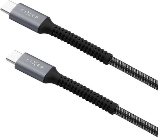 Fixed Плетен USB 2.0 Кабел USB-C Мъжки - USB-C 240W Захранване (PD) 1.2м