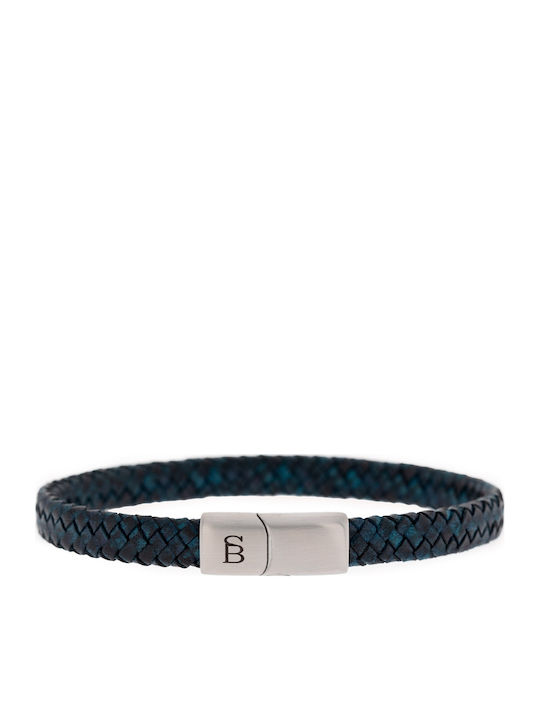 Steel & Barnett Herren Armband aus Leder
