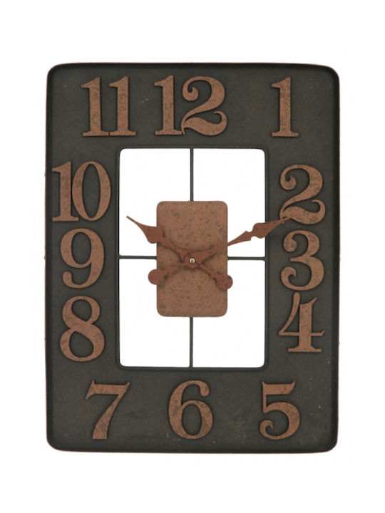 Etoile Wanduhr Braun 45x60cm