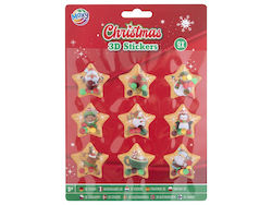 3d Christmas-themed Sticker Set Stars