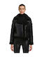 Women's Short Lifestyle Jacket for Winter Black