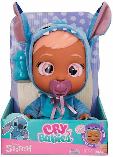 Imc Toys Бебешка кукла Cry Babies - Disney Stitch Stitch за 1,5+ години Години 30 см.