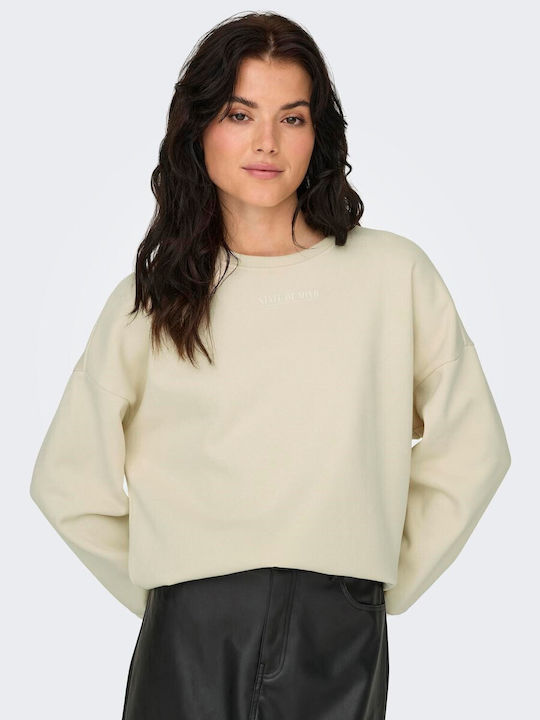 Only Women's Sweatshirt Ecru