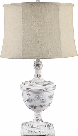 Kunststoff Tischlampe LED mit Bronze Schirm und Basis