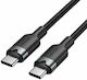 Vention USB 2.0 Kabel USB-C männlich - USB-C 60W Power Delivery Schwarz 2m TRDBH