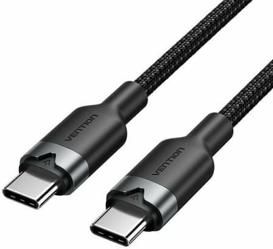 Vention USB 2.0 Kabel USB-C männlich - USB-C 60W Power Delivery Schwarz 2m TRDBH
