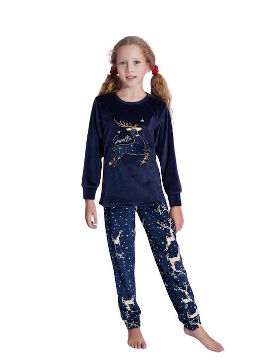 Tarik Pijama pentru copii De iarnă Dark Blue