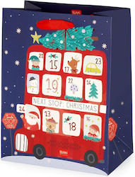 Legami Milano Christmas Bus Medium Τσάντα Μπλε