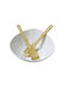 Cryspo Trio Porcelain Salad Bowl White 28.4x11x11cm 3pcs