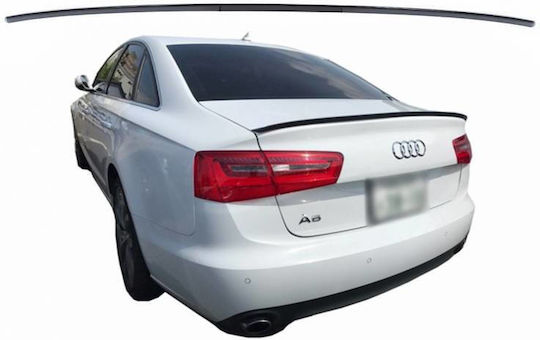Kofferraumspoiler Audi A6 C7 11-18 Schwarz Glänzend ABS Kunststoff
