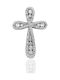 Metrongold Damen Weißgold Kreuz 18K