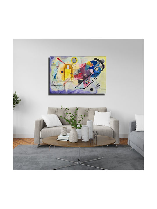 Πίνακας Αντίγραφο Τυπωμένο Καμβά Yellow-red-blue Wassily Kandinsky 40cm X 30cm