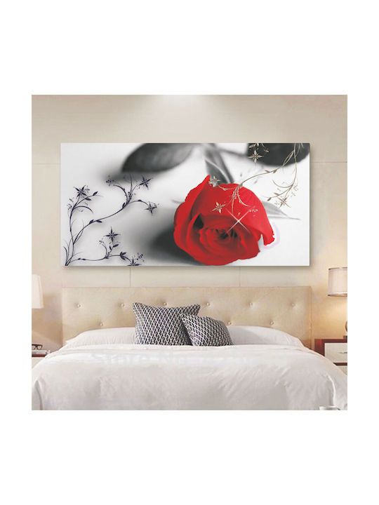 Tablou Pânză Trandafir Roșu 120cm X 60cm