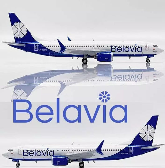 Ready-Made Metal Airplane Model Scale 1/400 JC Wings LH4247 Belavia Belarusian Airlines Boeing 737-8 Max