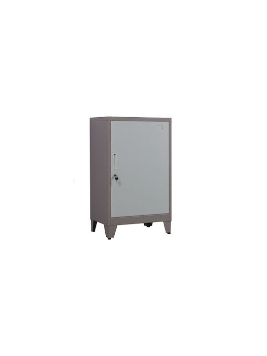 Single Door Wardrobe Metallic 60x40x100cm