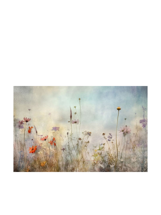 Frescă Pastelată Decorare Perete Living Pajiște cu Flori 240x360
