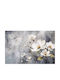 Blumen Wandbild Wohnzimmer Weiße Tapete 148x220 Magnolienblüten
