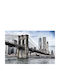 Zeitgenössisches Wandbild Wohnzimmer Schlafzimmer New York 148x220