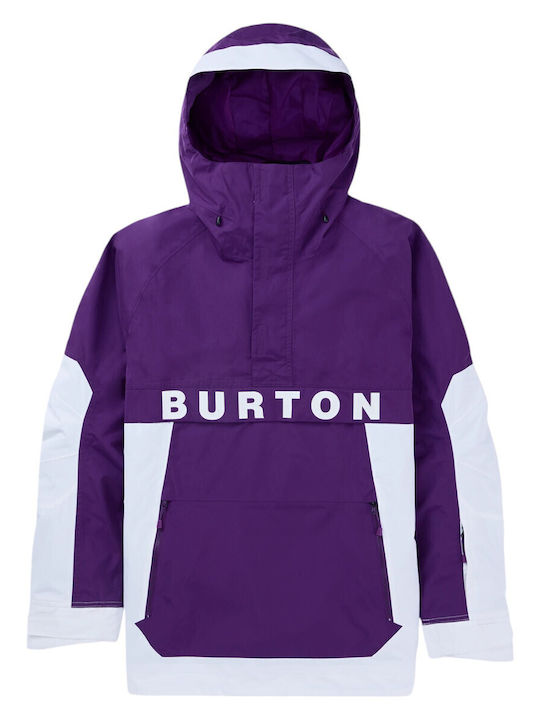 Burton Frostner 2l 21470104501 Ανδρικό Μπουφάν για Σκι & Snowboard Μωβ