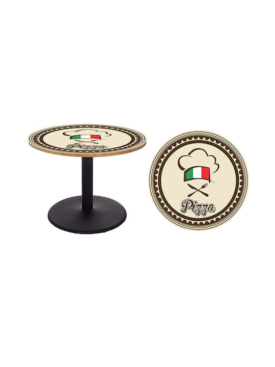 Pizza Table Sticker 4 65cm Diameter