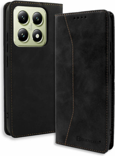 Bodycell Book Δερματίνης / Δερμάτινο Μαύρο (Xiaomi 14T)