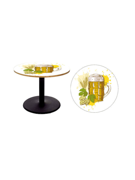 Αυτοκόλλητο Τραπεζιού Beer 2 50cm Διάμετρος
