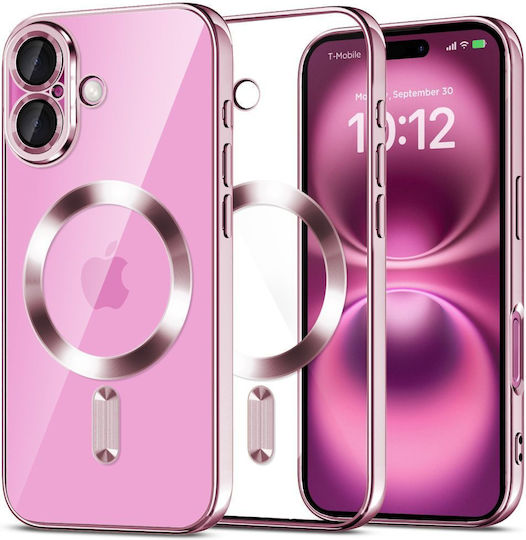 Tech-Protect Magflex Back Cover Plastic / Silicone Pink (iPhone 16)