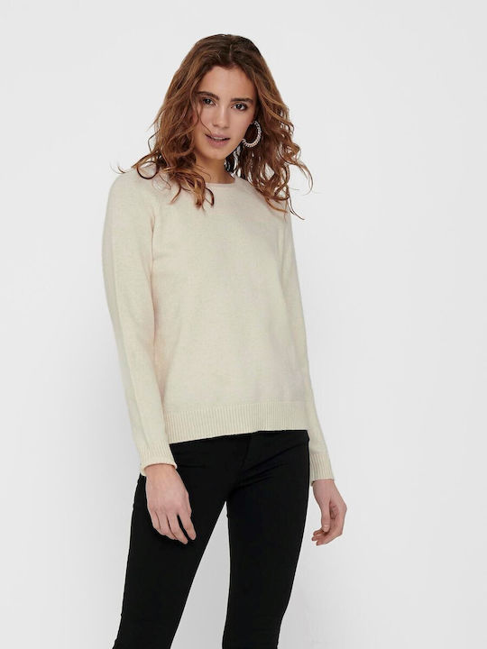 Only Women's Long Sleeve Sweater Beige