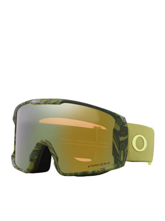 Oakley Snow Μάσκα Σκι & Snowboard Ενηλίκων Πράσινη με Φακό σε Πράσινο Χρώμα